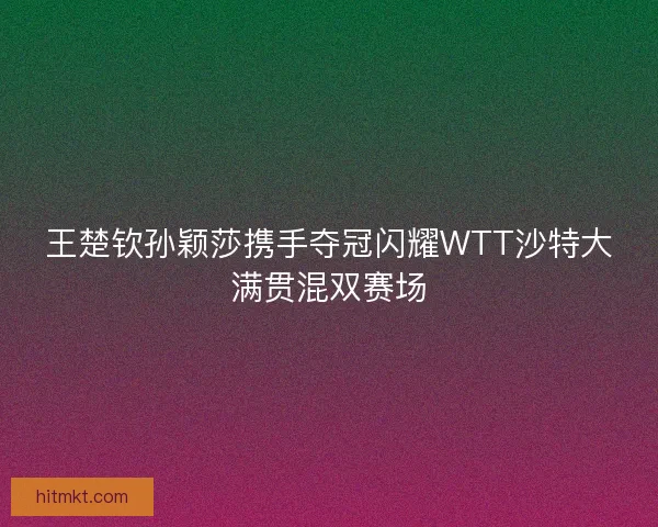 王楚钦孙颖莎携手夺冠闪耀WTT沙特大满贯混双赛场